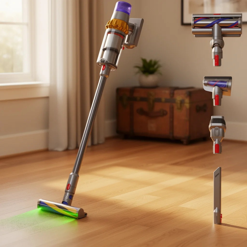 Dyson V15 Detect Cordless Vacuum vs Shark Stratos Cordless Vacuum - detailed comparison showing key differences and features
