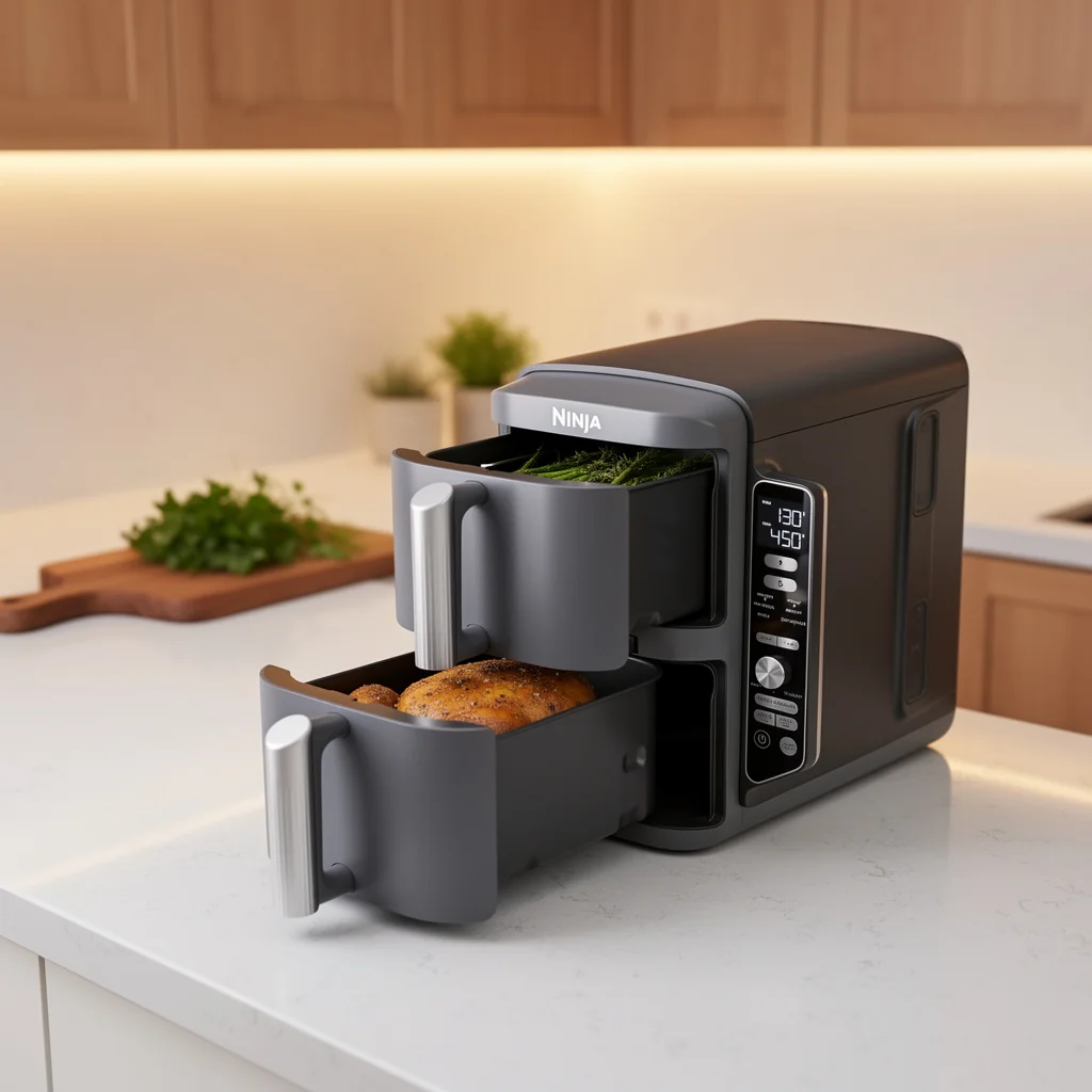 Ninja Air Fryer 10QT DoubleStack XL vs COSORI Dual Air Fryer 9Qt - detailed comparison showing key differences and features